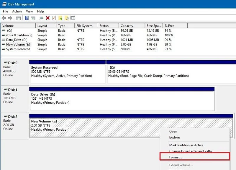 dod format hard drive