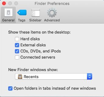 external disks option enabled
