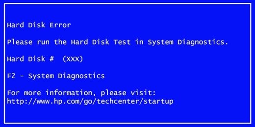hard disk error