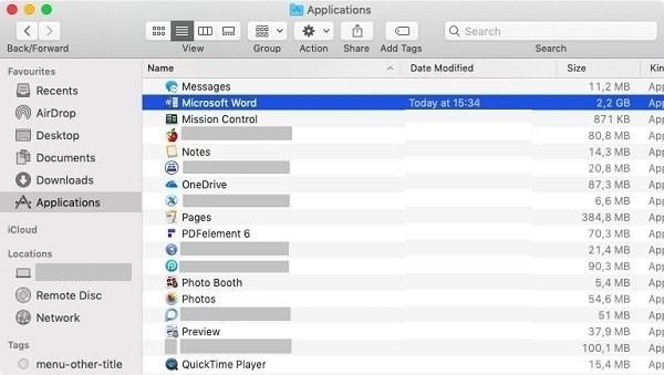 Desinstalar y reinstalar Microsoft Office en Mac