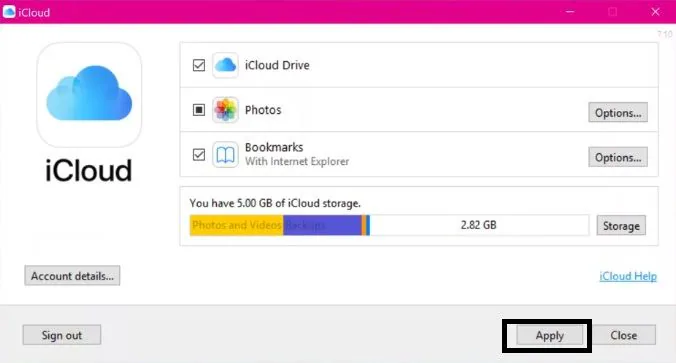 how to download all photos from icloud on windows 10