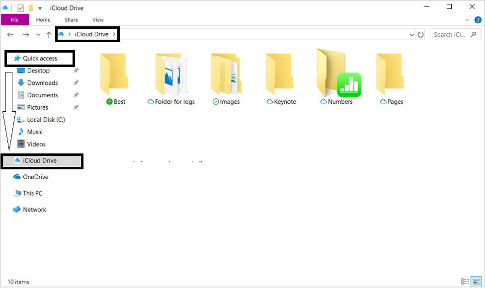 download all icloud com photos to external drive windows 10