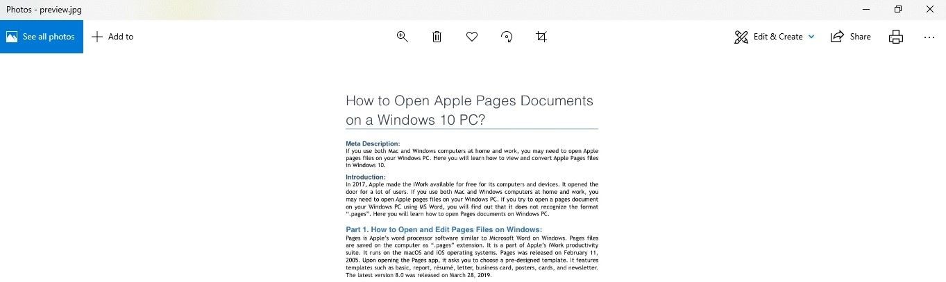 como abrir apple pages no windows-8