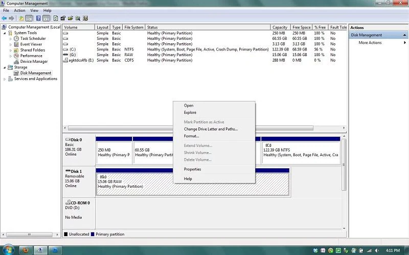 how do i format a floppy disk with raw read