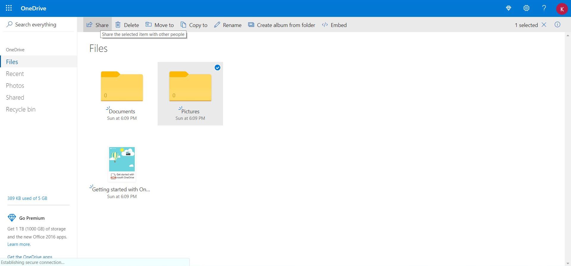 onedrive download android folder save greyed out