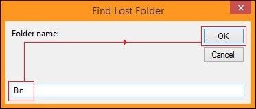 lost folder outlook 20