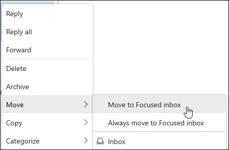 move emails to other folder