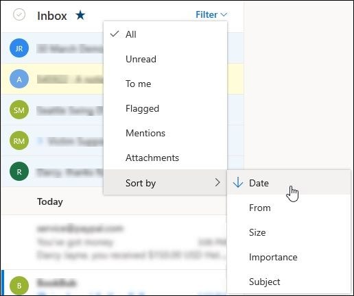 Um es uns zu erleichtern, unsere E-Mails nach Prioritäten zu ordnen, können wir in Outlook verschiedene Filter für den Posteingang einstellen.