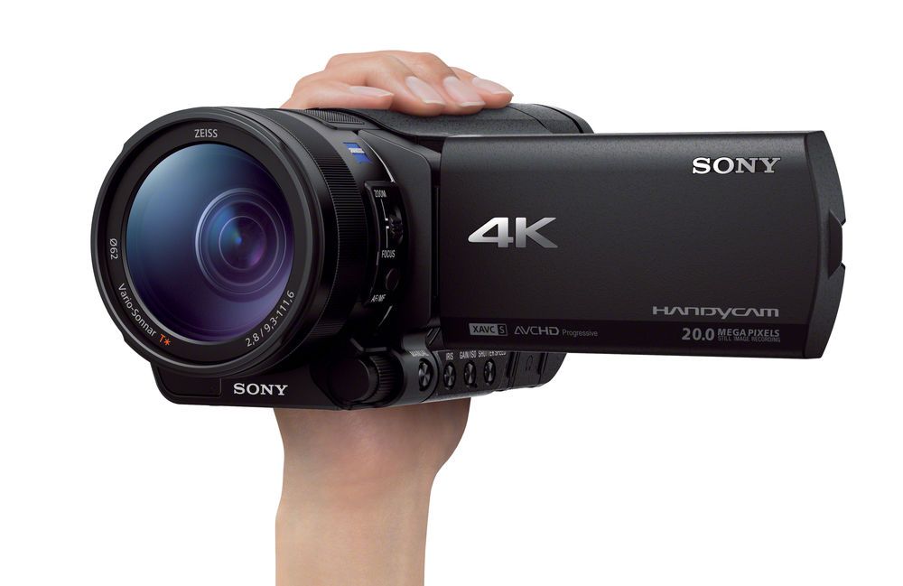 cámara de video fer ax100e 4k