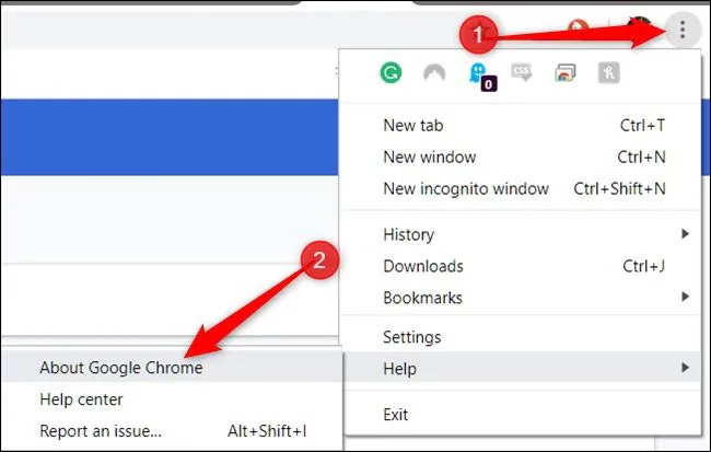 memperbarui peramban chrome