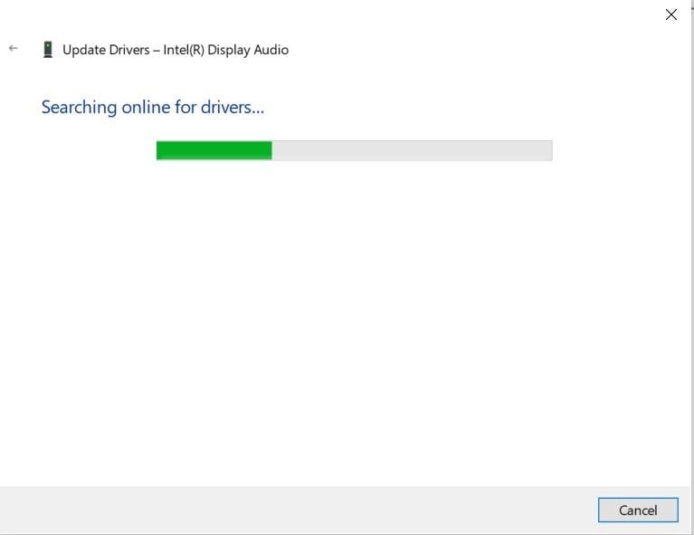 wait for the updating driver