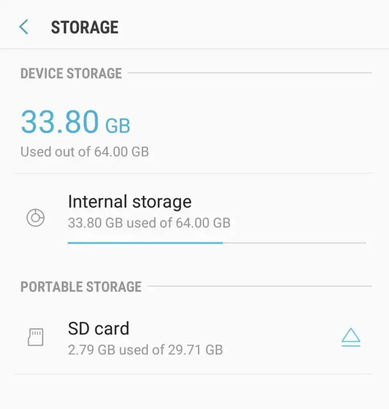 stockage de carte sd