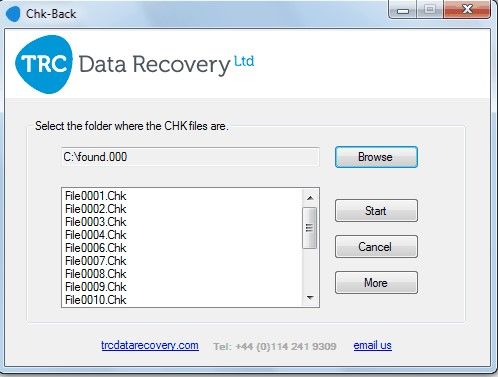 chk file recovery using chk-back