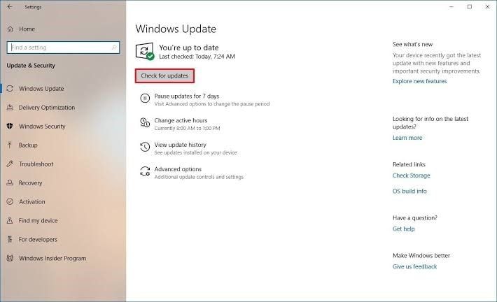 windows updates for drivers
