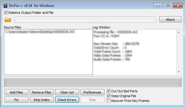 freeware video repair software