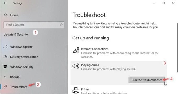 How to run Window Troubleshooter