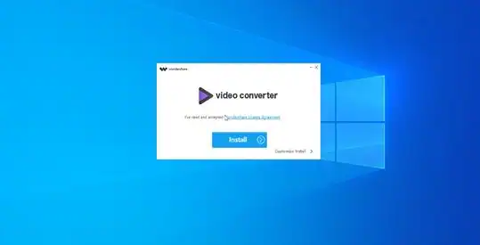 Uniconverter video converter installatie