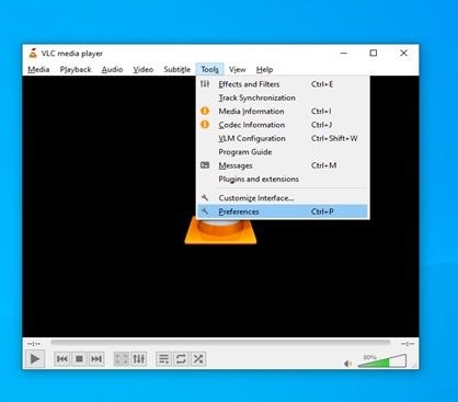 vlc to start frozen video repair 