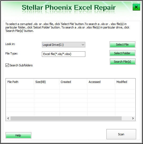 Stellar Excel repair