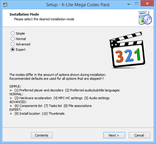 setup codec pack for repairing videos