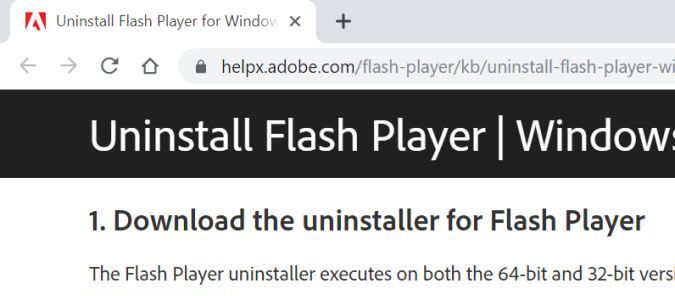 sitio web de adobe flash player