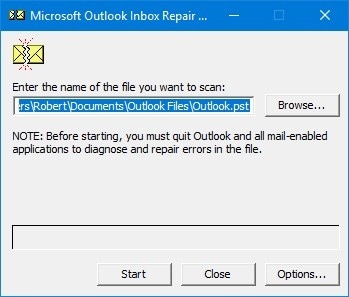 MS Outlook Scanpst Repair