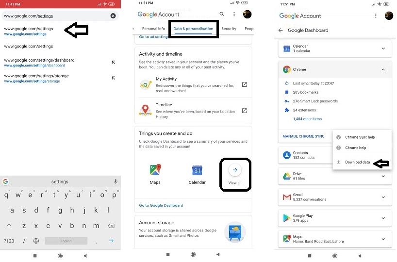 cómo encontrar el historial eliminado en Google Chrome en Android 1