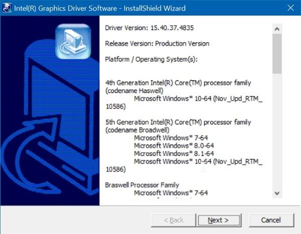 fix acer laptop black screen - install the graphic drivers