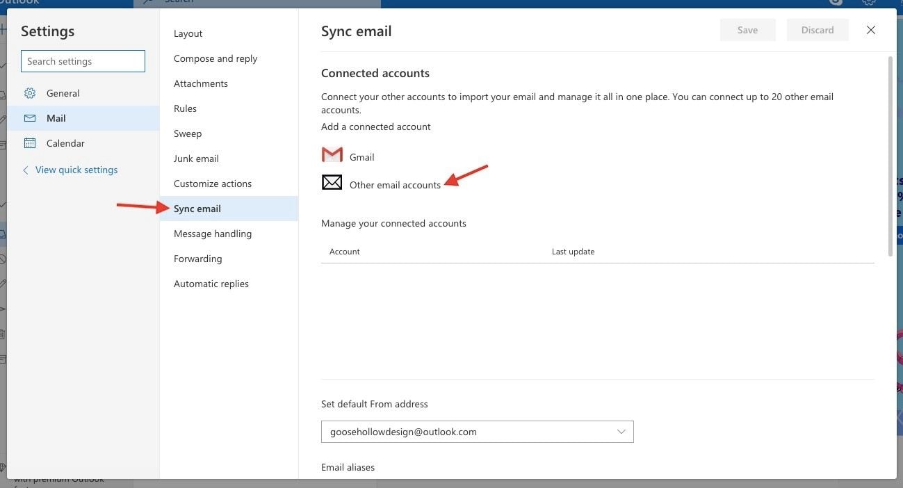 recover outlook email account