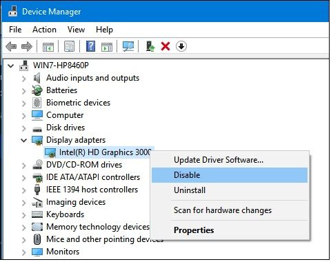 bukalah device manager dan nonaktifkan driver