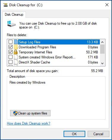 disk clean up 01