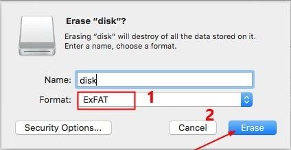 erasing disk will destroy all the data stored on it