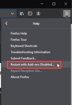 Firefox sigue bloqueando Windows 2
