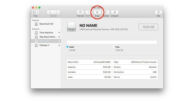 launch disk utility