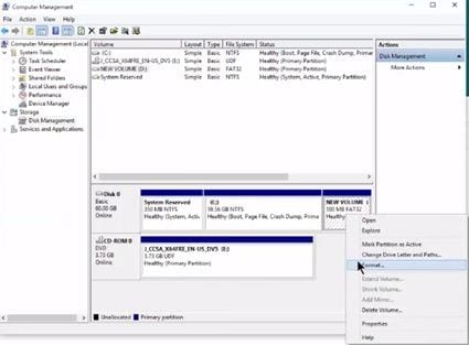 unità di formato nell'immagine NTFS 2