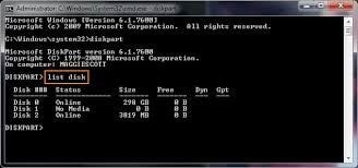 format hard drive melalui command prompt