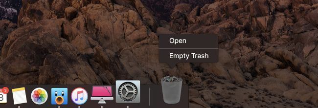 Mac trash can
