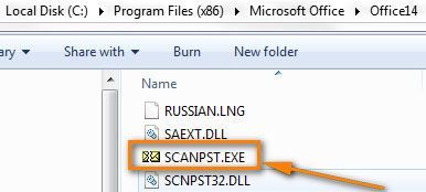search for scanpst.exe