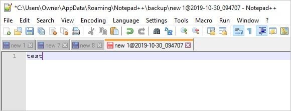 保存 Notepad++ 檔案