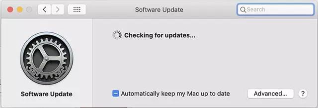 update to the latest MacOS version