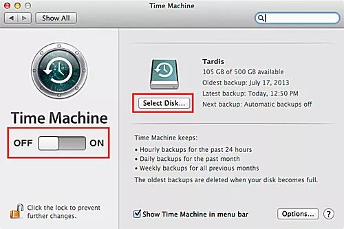 Time Machine backup volume could not be mounted