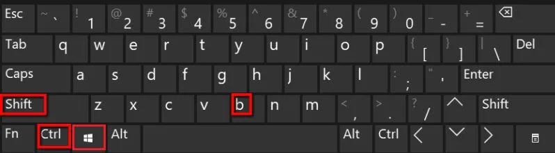 แก้ไขหน้าจอดำหลังจากล็อคอินบน Windows 10 วิธีที่ 1 - ใช้ Windows Key เพื่อทำให้หน้าจากลับมาใช้งานได้ 