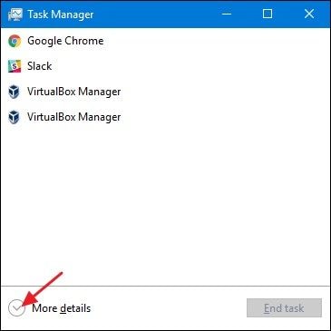 windows 10 black screen after login method 2 - open task manager