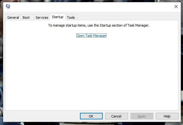 open task manager