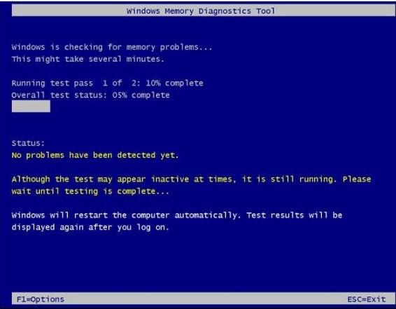 Error de pantalla azul de gestión de memoria en Windows 10 3