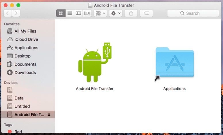 transferencia de archivos de Android