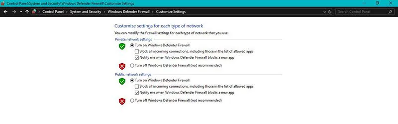 firewall windows 3