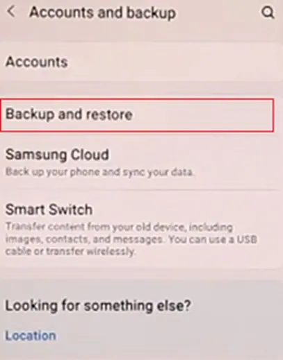 backup com imagem de nuvem samsung 3