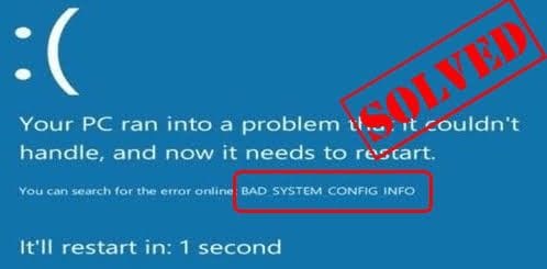 Información de Configuración del Sistema Incorrecta