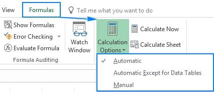 calculation method to manual